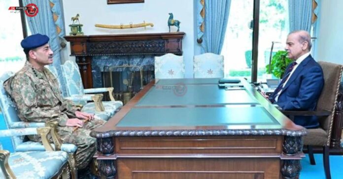 PM Shehbaz Meets COAS Asim Munir: Discussions on Security and Democratic Transition